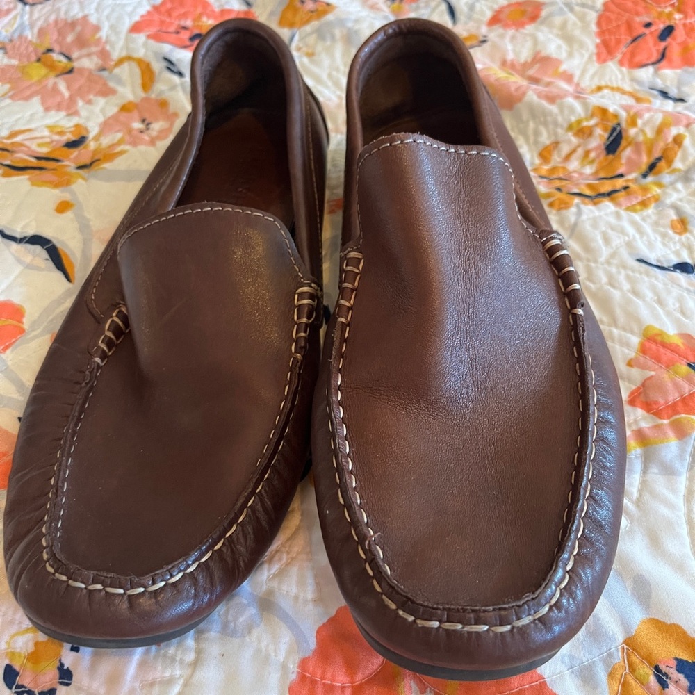 Men's Brown Leather Loafers
